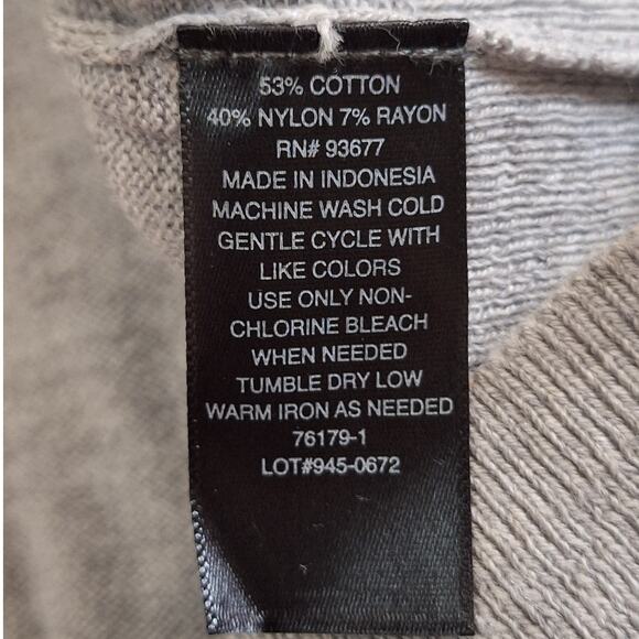 NWT Worthington Sweater Women's 3X Gray Minimalist Neutral Lightweight Basic - Picture 7 of 7